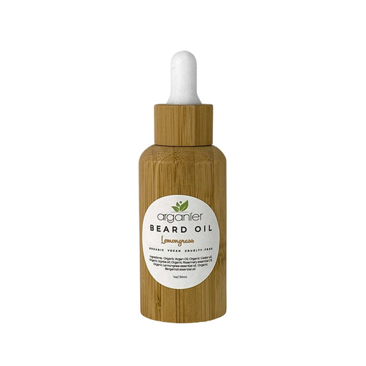 Organic beard growth oil for a fuller-looking beard