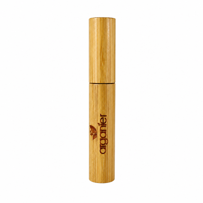 Arganier lash and brow serum in a minimalist bamboo cosmetic tube