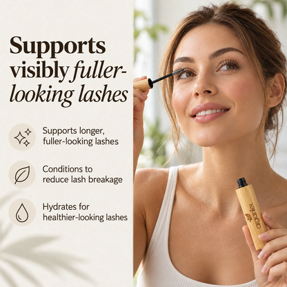 Visibly fuller-looking lashes with Arganier organic castor oil eyelash serum