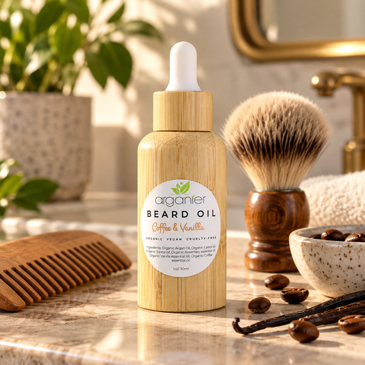Organic Beard Conditioning Oil | Argan, Jojoba & Castor Oil for Softer Beards